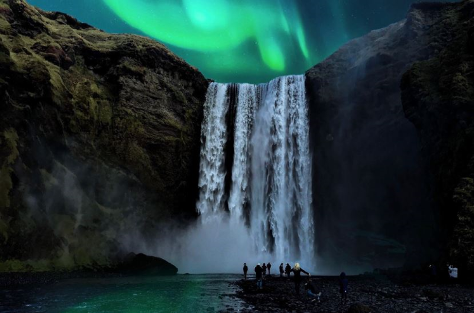 waterfall in iceland